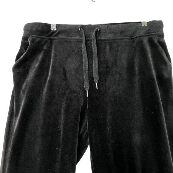 Gloria Vanderbilt Velour Velvet Tracksuit Set Full Zip Hoodie Drawstring Pants L - Picture 4 of 16